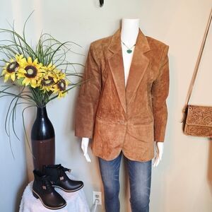 Vintage Luis Alvear Brown Suede Women's Jacket